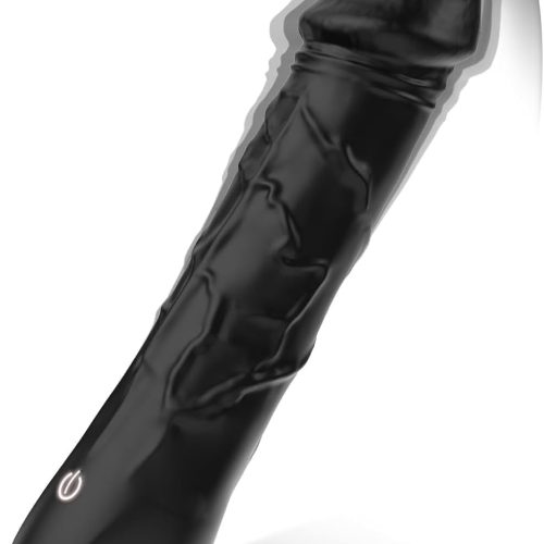 Electric Adult Toy Female Realistic Silicone Rod Push Stimulation with Cup Suitable for Thumb Grip Push Type 124 (Black) (Balck 001)