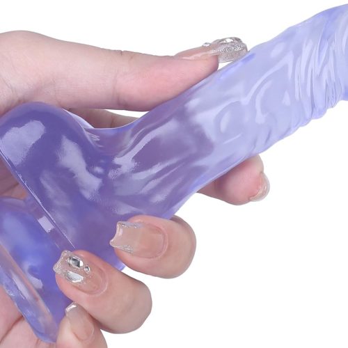 5.2 Inch Soft Anal Dildo with Powerful Strong Suction Cup, Small Anal Plug Dildos for Beginner, G-Spot Stimulation & Anal Training, Butt Plug Toys for Women & Men, Anal Trainer Sex Games (Blue)