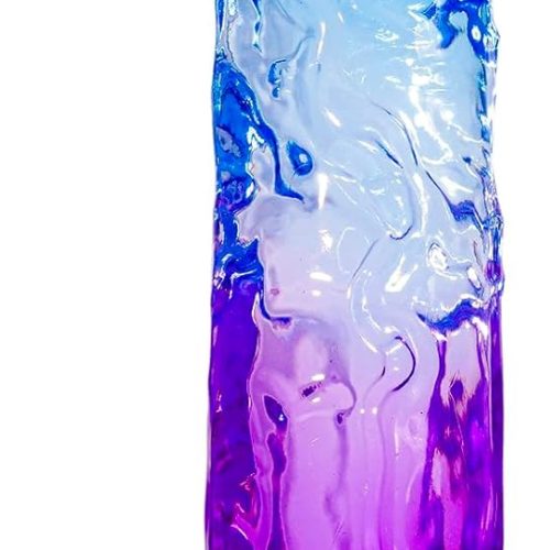 8 Inch Blue Purple Dildo, Soft Dildos Sex Toy with Strong Suction Cup, Adult Toys for Vaginal G-Spot and Anal Play, Waterproof Flexible Lifelike Penis for Women Men Beginners Couples