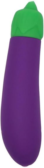 Female Masturbation Mini Sex Toy Vibrator Elastic Love Foreplay Eggplant Silicone Material