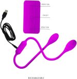 Double-Headed G-Spot Bullet Vibrator - Double-Sided Silicone Vibrating Egg/Ball, Female and Lesbian Adult Sex Toy, Anal Prostate Vibrator, Female Adult Erotic Toy - Image 2