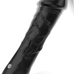 Electric Adult Toy Female Realistic Silicone Rod Push Stimulation with Cup Suitable for Thumb Grip Push Type 124 (Black) (Balck 001)
