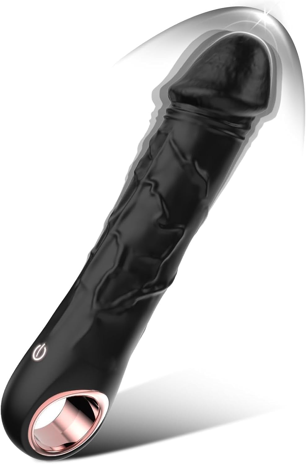 51aSoaSvJ0L._AC_SL1498_.jpg Electric Adult Toy Female Realistic Silicone Rod Push Stimulation with Cup Suitable for Thumb Grip Push Type 124 (Black) (Balck 001) - Image 1