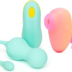 Travel Pleasure Air Clitoral Stimulator and Cello Vibrating Egg - Couple Sex Toy Set