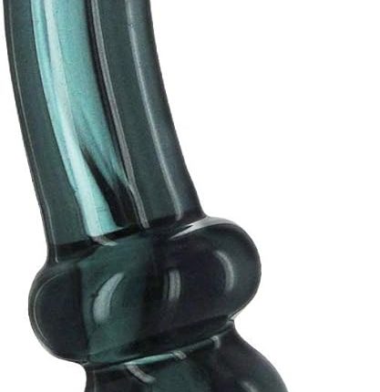 Glass Dildo - Smokey Jade
