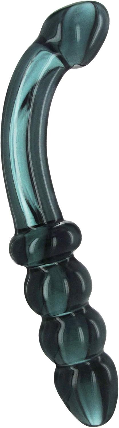61FPpami8XL._AC_SL1500_.jpg Glass Dildo - Smokey Jade - Image 1