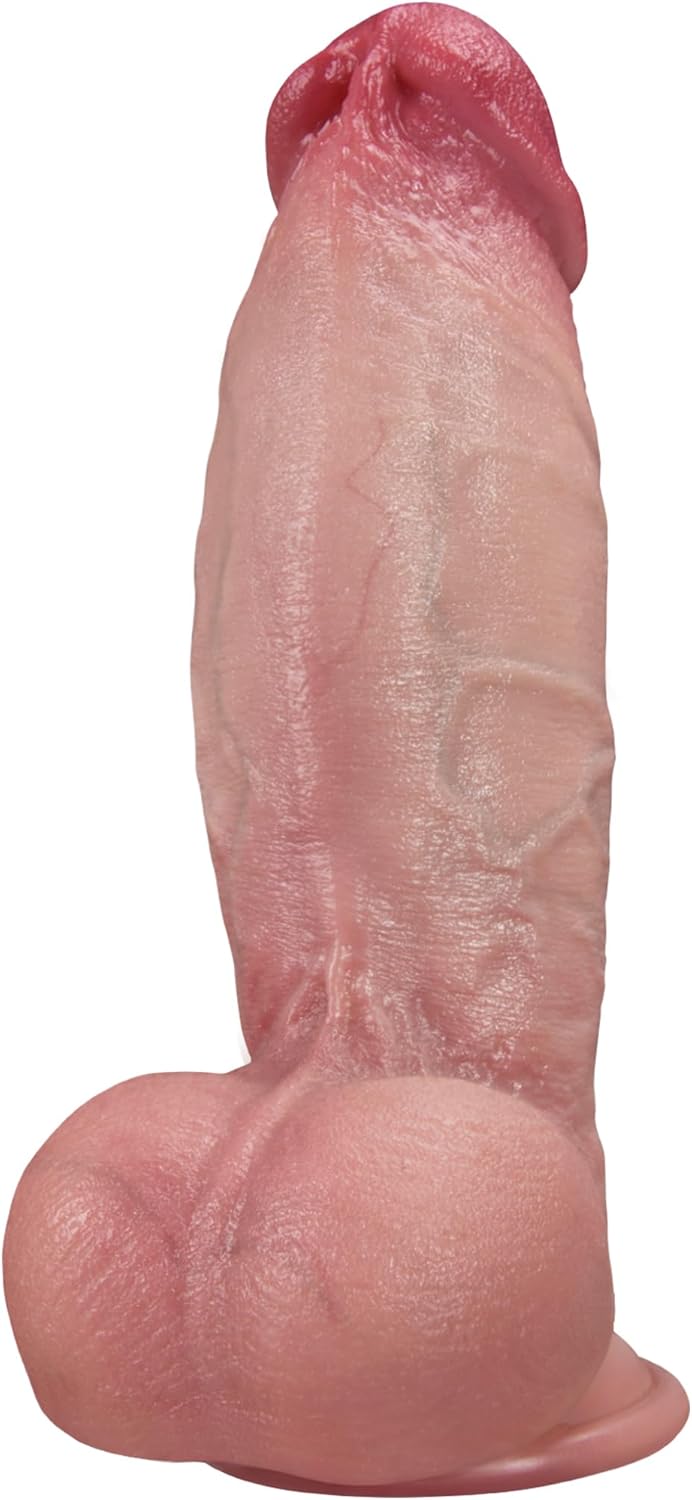 61Z1Qjpyr2L._AC_SL1500_.jpg 7 Inch Girth Huge Thick Dildo, Dual Density Silicone Dildos with Strong Suction Cup, G-spot Realistic Dildo Anal Sex Toys for Men and Women - Image 1