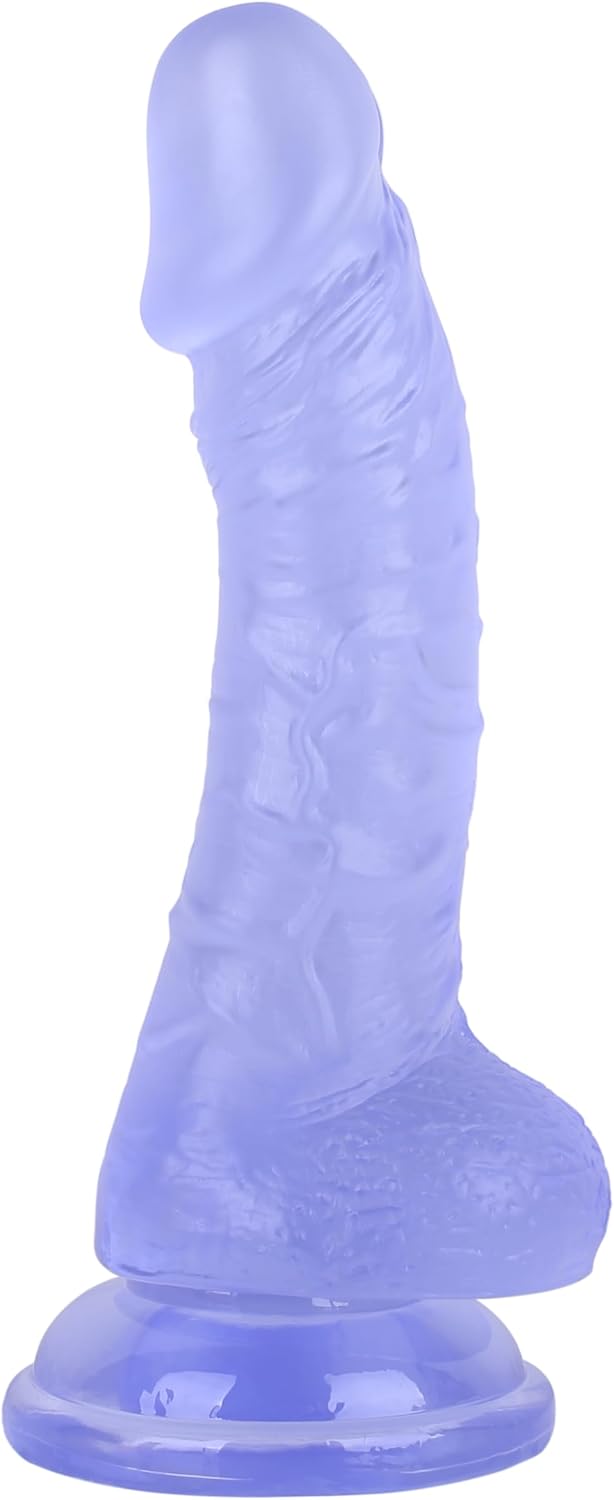 61x8MYEdGQL._AC_SL1500_.jpg 7 Inch Realistic Soft Dildo with Skin Feeling, Beginner Anal Dildo for G-spot Stimulation, Body-Safe Material Fake Penis with Powerful Suction Cup for Hands-Free Play, TPE Sex Toys for Adult (Blue) - Image 1