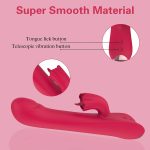 Waterproof automatic electric adult toy machine tool handheld rabbit ear fun toy set, 8 powerful modes, thrust and play for boys and girls. - Image 2