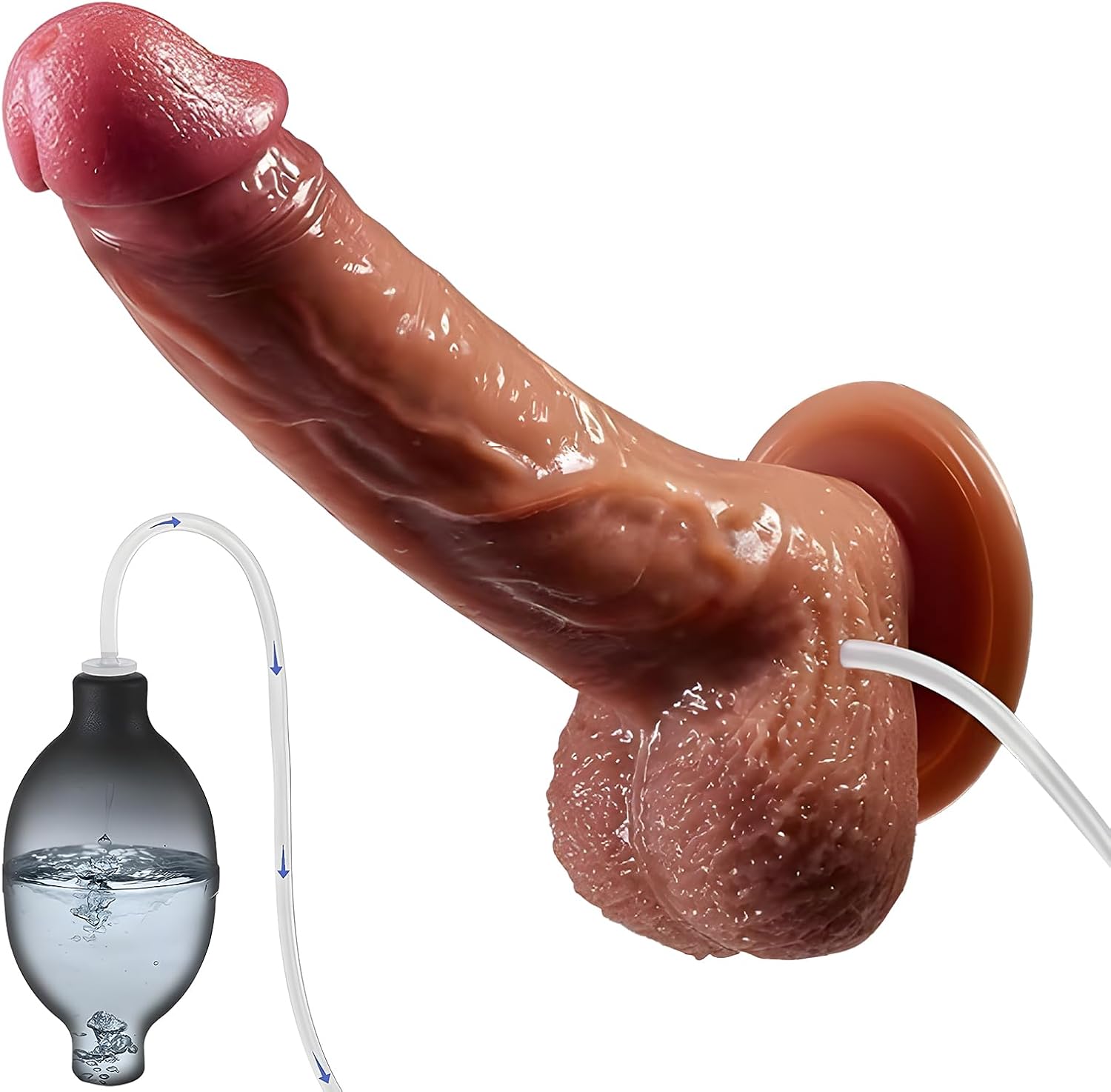 61ZKq2XYYhL._AC_SL1500_.jpg Dildos Squirting Dildo Ejaculating Toy, 8.5inch Realistic Dildos Soft Feel Like Real Skin, Silicone Anal Dildo with Strong Suction Cup for G Spot Anal Play, Adult Sex Toys for Women( Flesh) - Image 1