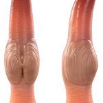 7" Beginner Small Knot Dildo, Fantasy Deep Sea Monster Cone Silicone Dildo with Strong Suction Cup, Colorful Alien Creature Tapered Tip Knotted Anal Plug Stretch Toy for Men Women Couple Play