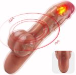 8-inch  Women's Heated Vibrating Dirty Sex Toy, 10 modes, dual motor vibrator, giant heated dildo, G-spot stimulator, Vigina vibrator, realistic silicone dildo sex toy, suitable for women and couples - Image 2