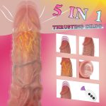 Thrusting Vibrating Dildo Sex Toy - 11-inch (approx. 27.9 cm) huge realistic dildo with 3 thrusts and 10 vibration heating modes, suitable for G-spot stimulation, suction cup dildo vibrator adult toy, for couples - Image 2